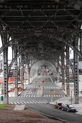 April 4, 2020, New York, New York, United States: Street in Harlem is seen empty in New York City, in the United States, this Saturday, 04. New York is the epicenter of the coronavirus pandemic New York United States - ZUMAv122 20200404_zap_v122_044 Copyright: xWilliamxVolcovx