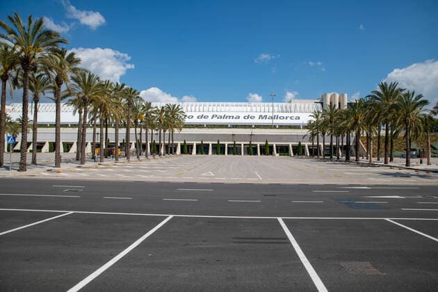20200404 Palma de Mallorca under Corona Close down PALMA DE MALLORCA, SPAIN - APRIL 4: Airport Palma de Mallorca at - Palma de Mallorca under Corona Close down on April 4, 2020 in Palma de Mallorca, . Palma de Mallorca Baleares Spain