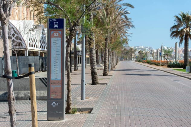 20200404 Palma de Mallorca under Corona Close down PALMA DE MALLORCA, SPAIN - APRIL 4: Ballerman 5 ( Balenario 5) in front of the Mega Park during Corona Lock Down at - Palma de Mallorca under Corona Close down on April 4, 2020 in Palma de Mallorca, . Palma de Mallorca Baleares Spain