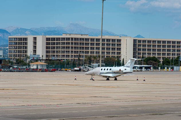 20200405 Palma de Mallorca under Corona Close down PALMA DE MALLORCA, SPAIN - APRIL 5: Palma Airport at - Palma de Mallorca under Corona Close down on April 5, 2020 in Palma de Mallorca, . Palma de Mallorca Baleares Spain