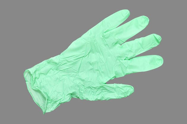 Schutzhandschuh, Freisteller, Symbolfoto Coronavirus-Krise