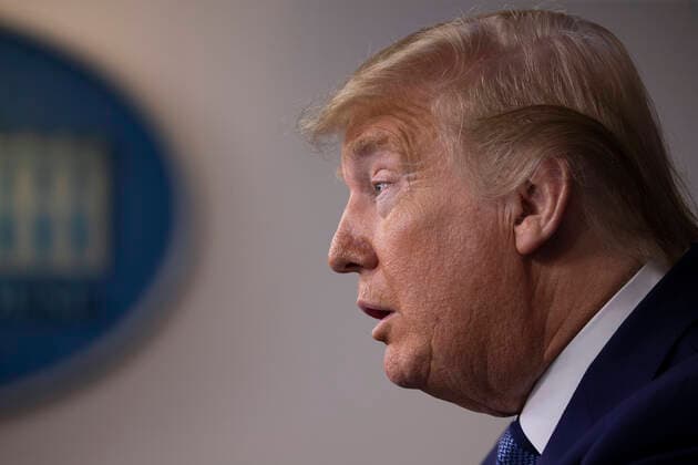 United States President Donald J. Trump speaks at the coronavirus briefing at the White House Washington, D.C., U.S., on Sunday, April 5, 2020. The next two weeks will be crucial in the United States fight against the coronavirus, warn health officials, who are urging Americans to continue practicing social-distancing measures. Copyright: xTasosxKatopodisx