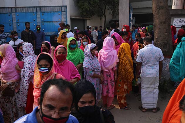 Bangladesh: CoVid-19 pandemic in RMG Sector Garments owners declared to close their factories until further notice because of the amid spread of novel coronavirus (CoVid-19). Total 88 people have been infected by Covid-19 in Bangladesh, of whom 9 died confirmed by IEDCR. Dhaka Dhaka Bangladesh Copyright: Md.xRakibulxHasan