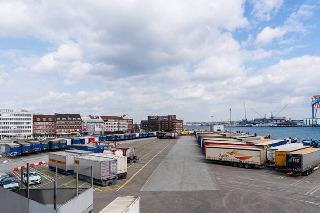 Kiel, Impressionen einer menschleeren Innenstadt der Schleswig-Holsteinischen Landeshauptstadt während der Corona Pandemie Kiel Vorstadt Schleswig-Holstein Deutschland