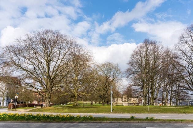 Kiel, Impressionen einer menschleeren Innenstadt der Schleswig-Holsteinischen Landeshauptstadt während der Corona Pandemie Kiel Altstadt Schleswig-Holstein Deutschland
