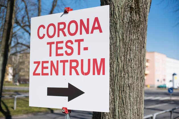 Das Corona-Test- Zentrum der Universitätsklinik in Rostock. ROSTOCK