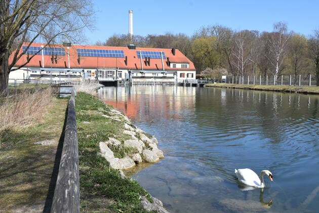 Thalkirchen-Isarwerk 2 Muenchen 06.04.20 Muenchen