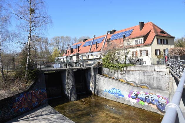 Thalkirchen-Isarwerk 2 Muenchen 06.04.20 Muenchen
