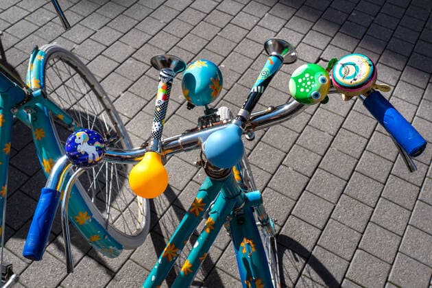 Dekoration an einem Fahrrad