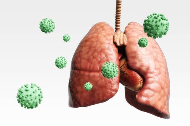 Künstlerische 3D Illustration des Coronavirus