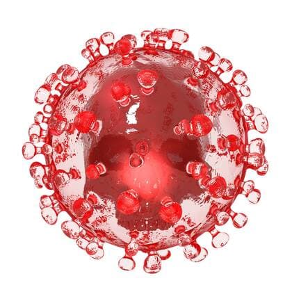 Artistic 3D illustration of the coronavirus sars-cov-2
