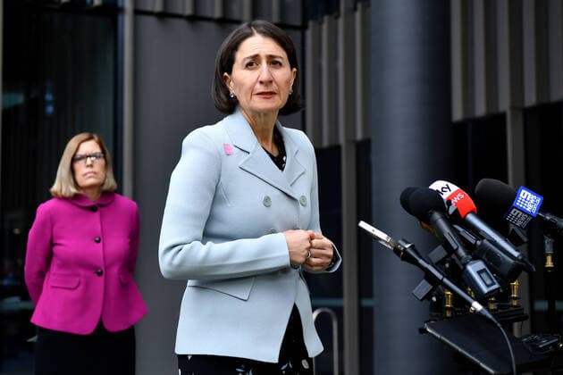 GLADYS BEREJIKLIAN CORONAVIRUS PRESSER, NSW Premier Gladys Berejiklian speaks to the media during a press conference in Sydney, Tuesday, April 7, 2020.The NSW government has urged young people to take the COVID-19 pandemic seriously, revealing more than a quarter of the state s coronavirus cases are in people under 29. ( NO ARCHIVING, EDITORIAL USE ONLY, NO USE IN BOOKS WITHOUT CONSENT SYDNEY NSW AUSTRALIA  Copyright: xJOELxCARRETTx 20200407001462103296