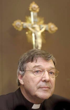CARDINAL PELL PRESSER, Sydney, September 29, 2003. Cardinal George Pell, Archbishop of Sydney, speaks at a press conference in Sydney today. He was named yesterday by Pope John Paul II as Cardinal of the Catholic Church. ( NO ARCHIVING, EDITORIAL USE ONLY, NO USE IN BOOKS WITHOUT CONSENT SYDNEY NSW Australia  Copyright: xPAULxMILLERx 20030929000011255053