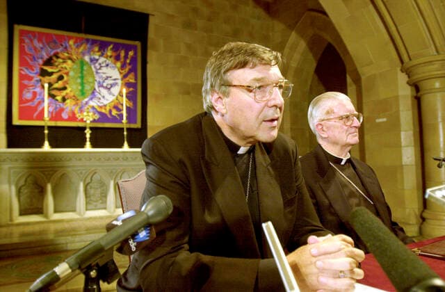 NEW ARCHBISHOP OF SYDNEY, Sydney, March 27, 2001. Pope John Paul II today accepted the resignation of His Eminence Edward Bede Clancy and appointed His Grace Most Reverend George Pell as the new Archbishop of Sydney. Rev Pell was previously the Archbishop of Melbourne. ( NO ARCHIVING, EDITORIAL USE ONLY, NO USE IN BOOKS WITHOUT CONSENT SYDNEY AUS  Copyright: xDEANxLEWINSx 20010327000019650705