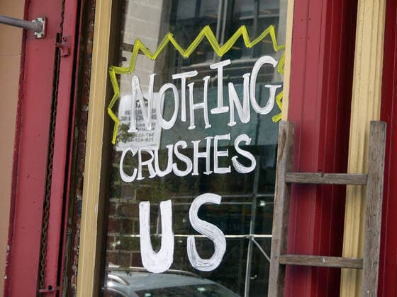 April 6, 2020, New York, New York, USA: Nothing Crushes Us, COVID 19 pandemic..April 6, 2020 New York USA - ZUMAm57_ 20200406_zaf_m57_020 Copyright: xJohnxMarshallxMantelx