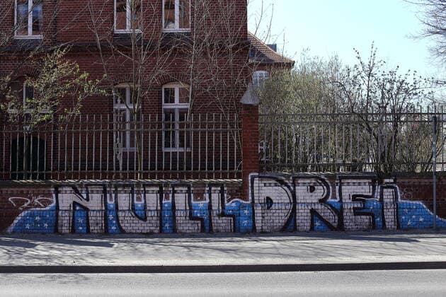 Null Drei Graffiti in Potsdam, 6. April 2020. SV Babelsberg 03