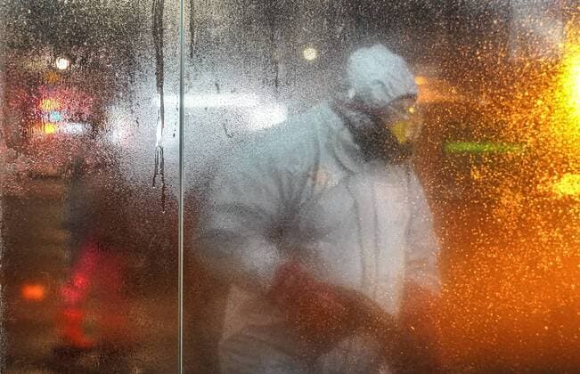 Disinfection of the subway in Warsaw due to the coronavirus outbreak Disinfection of the subway in the city centre due to the coronavirus outbreak on April 07, 2020 in Warsaw, Poland. EN_01418123_3614 