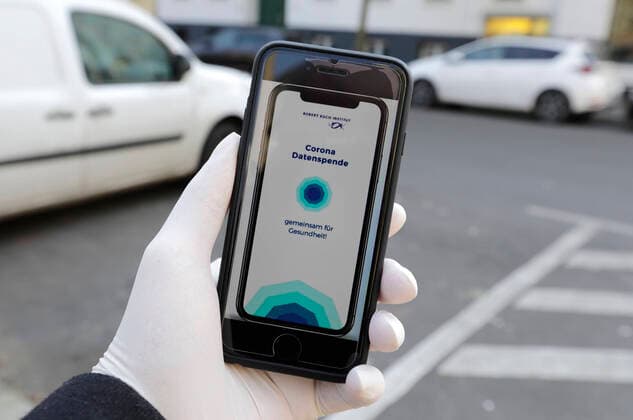 Die Corona-Datenspende-App des Robert-Koch-Instituts, DEU, Berlin, 07.04.2020