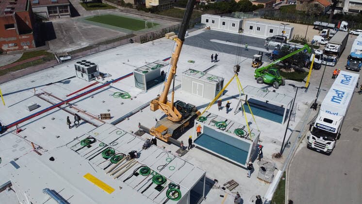 April 7, 2020, Naples, CAMPANIA, ITALY: 07 04 2020 Naples, 50 trucks containing medical equipment have arrived from Veneto for the preparation of the Ospedale del Mare in Ponticelli which will soon become a Covid center. All the material was purchased from the Campania Region. Naples ITALY - ZUMAs236 20200407_zap_s236_044 Copyright: xFabioxSassox