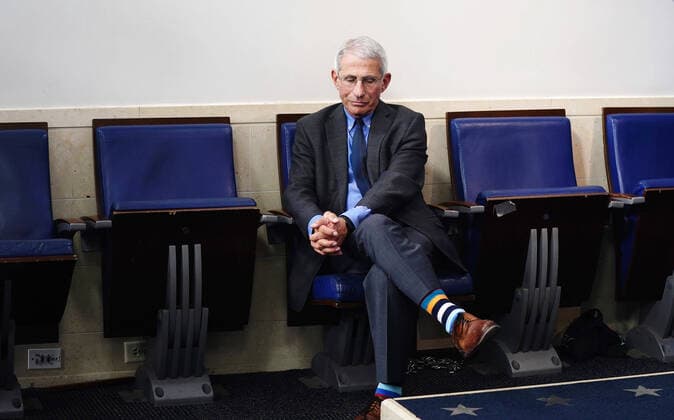 April 7, 2020, Washington, District of Columbia, USA: Director of the National Institute of Allergy and Infectious Diseases at the National Institutes of Health Dr. Anthony Fauci listens as US President Donald J. Trump, joined by members of the Coronavirus Task Force, delivers remarks on the COVID-19 pandemic in the James S. Brady Press Briefing Room of the White House in Washington, DC, USA, 06 April 2020 Washington USA - ZUMAs152 20200407_zaa_s152_063 Copyright: xJimxLoscalzox
