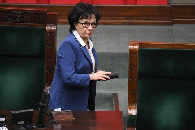 9th Special Sitting of the Sejm during the coronavirus outbreak Elzbieta Witek 9th Special Sitting of the Sejm during the coronavirus outbreak on April 08, 2020 in Warsaw, Poland EN_01422587_1528 
