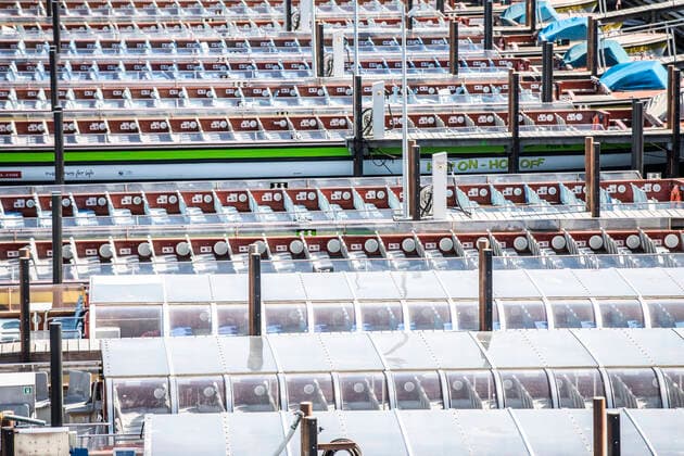 Stromma Canal Tours Copenhagens baade ligger stille ligger ved Industrilynetten i Koebenhavn onsdag den 8. april 2020. Paa grund af COVID-19 er det ikke muligt at komme paa havnerundfart i paasken.. , Denmark Copyright: ÓlafurxSteinarxRyexGestsson ÓlafurxSteinarxGestssonx COP106 spdk20200408-145650-L