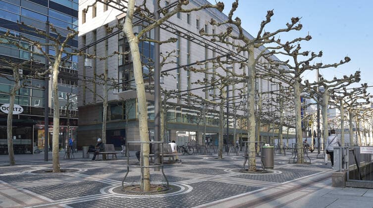 08.04.2020, xblx, Ein ganz normaler Corona Tag in Frankfurt, nur wenige Menschen auf der Zeil, emwirt Frankfurt am Main
