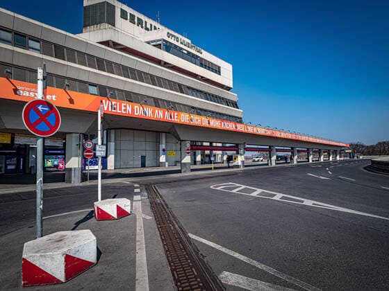 Berlin Reinickendorf OT Tegel, Flughafen Berlin Tegel TXL, leer während Covid-19 Corona Berlin