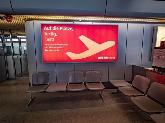 Berlin Reinickendorf OT Tegel, Flughafen Berlin Tegel TXL, leer während Covid-19 Corona Berlin
