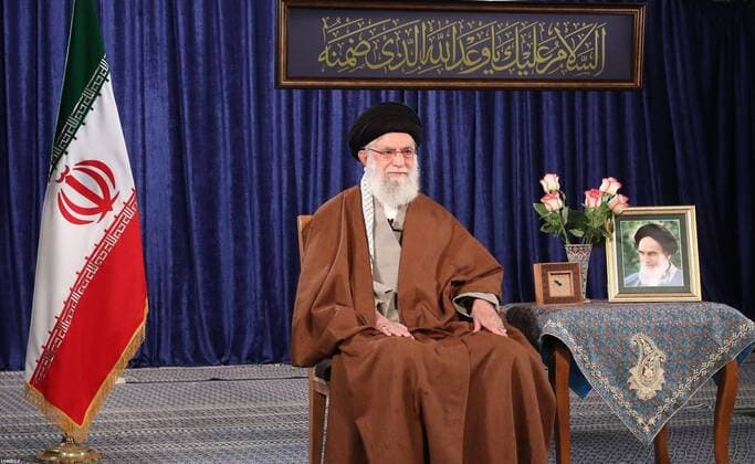 April 9, 2020, Tehran, Iran: In this picture released by the official website of the office of the Iranian supreme leader, Supreme Leader Ayatollah ALI KHAMENEI addresses the nation in a televised speech, in Tehran, Iran. Iran s supreme leader suggested Thursday that mass gatherings in the Islamic Republic may be barred through the holy Muslim fasting month Ramadan amid the new coronavirus pandemic. Tehran Iran - ZUMAi98_ 20200409_zih_i98_006 Copyright: xIranianxSupremexLeader SxOfficex