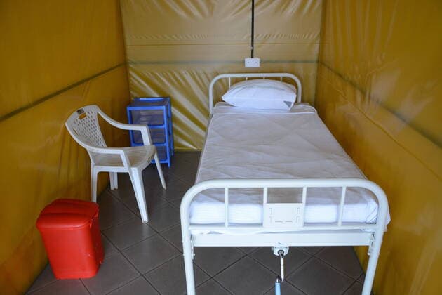 April 8, 2020, Nairobi, Kenya: An interior view of the yet to be used COVID-19 field hospital at The Aga Khan University Hospital in Nairobi, Kenya. The field hospital will be used to treat persons who test positive for the Coronavirus. Nairobi Kenya - ZUMAs197 20200408_zaa_s197_175 Copyright: xDennisxSigwex