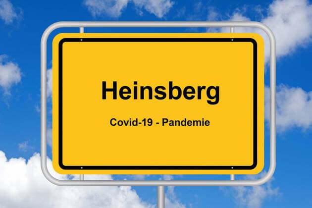 Ortsschild, Heinsberg, Corona-Hochburg, McPKST