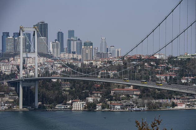Coronavirus in der Türkei, Ausgangssperre in Istanbul Istanbul™s normally crowded but now mostly deserted streets after the two-day curfew declared by the government to slow coronavirus spread in Turkey, Saturday, April 11, 2020. Copyright: AkinxCeliktas 16717917