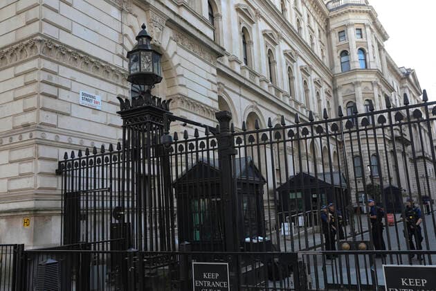 April 11, 2020, London, United Kingdom: Boris Johnson is still in hospital. He thanked NHS staff at St Thomas Hospital for saving his life. The PM is out of intensive care and is recovering after contracting Coronavirus. London United Kingdom  - ZUMAILL 20200411_mda_d158_322 Copyright: xPaolaxDesideriox