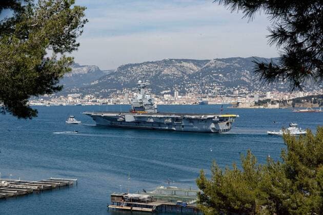 News Bilder des Tages NEWS : Le Charles de Gaulle de retour a Toulon NEWS : Charles de Gaulles aircraft carrier back to Toulon NEWS : Le Charles de Gaulle de retour a Toulon - Toulon - 12 04 2020 MathieuCoquillet Panoramic 