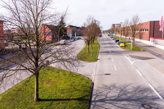 Kiel. Auch über die Ostertage hielten sich die kieler Bürger an die Empfehlung, ihre Wohnung möglichst nicht zu verlassen. Die Innenstadt fast Menschenleer.