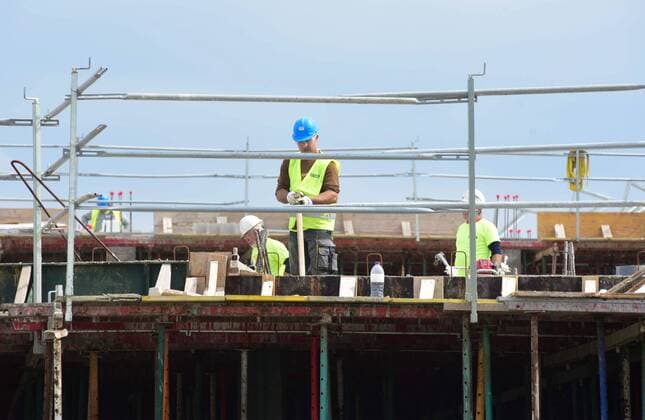 Contraction workers return to work after the end of the ban during confinement amid the outbreak of coronavirus disease COVID 19 in SEVILLE, Spain, April 13, 2020 Cordon Press