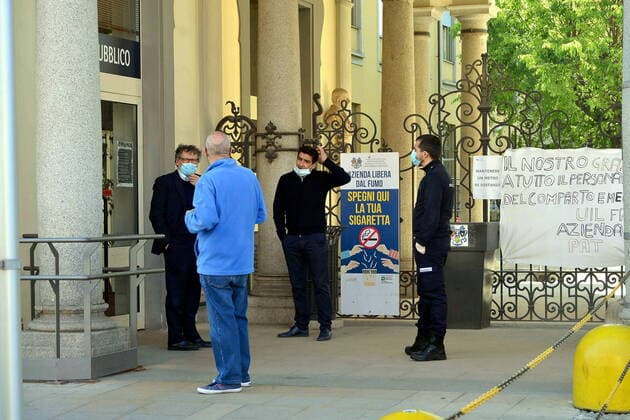Milan, Pio Albergo Trivulzio, with coronavirus emergency Editorial Usage Only  Copyright: xMaurizioxMaulex xIPAx