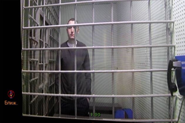 MOSCOW, RUSSIA - APRIL 14, 2020: A video screen grab shows participants in a hearing at the Moscow City Court to reconsider activist Konstantin Kotov s appeal against his sentence; Kotov was sentenced to four years in prison in September 2019, on charges of multiple violations of rally regulations. Best quality available. Moscow City Court Press Office TASS  TS0D5A30