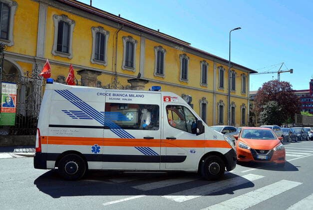 Milan, Pio Albergo Trivulzio, with coronavirus emergency (Maurizio Maule Fotogramma, Milan - 2020-04-14) p.s. la foto e utilizzabile nel rispetto del contesto in cui e stata scattata, e senza intento diffamatorio del decoro delle persone rappresentate  Copyright: xMaurizioxMaulex xFOTOGRAMMAx