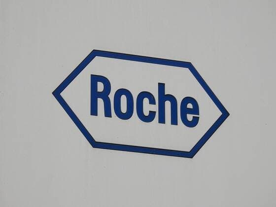 05.03.2020 ,Schweiz Im Bild : Roche Logo Schriftzug Chemie Coronavirus