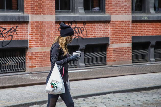 April 14, 2020, New York, NEW YORK, EUA: Empty streets and shops closed in New York s Soho neighborhood during the Coronavirus COVID-19 pandemic in the United States. New York EUA - ZUMAc233 47189171st Copyright: xVanessaxCarvalhox