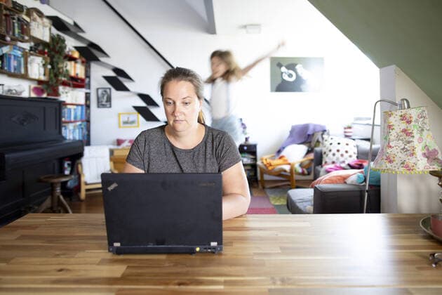 Thema: Homeoffice, Bonn, 16.04.2020. Bonn Deutschland