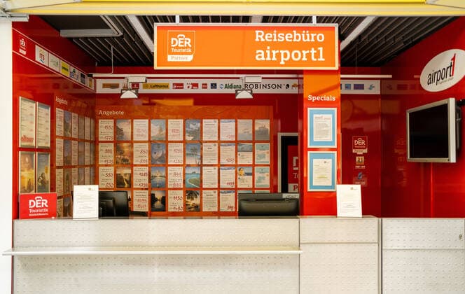 Düsseldorf Flughafen Düsseldorf, 18.04.2020 Menschenleerer Reisemarkt DER Touristik Düsseldorf Flughafen