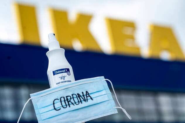 Die Filialen der schwedischen Möbelhauskette IKEA bleiben wegen der in der Coronakrise in NRW weiterhin geschlossen. Köln, 19.04.2020