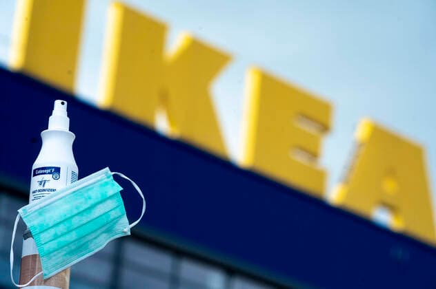 Die Filialen der schwedischen Möbelhauskette IKEA bleiben wegen der in der Coronakrise in NRW weiterhin geschlossen. Köln, 19.04.2020