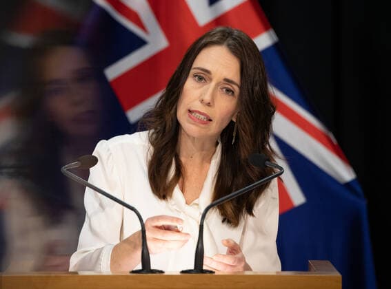 (200420) -- WELLINGTON, April 20, 2020 (Xinhua) -- New Zealand s Prime Minister Jacinda Ardern speaks at a press conference on COVID-19 in Wellington, New Zealand, April 20, 2020. New Zealand will move from COVID-19 Alert Level 4 to Alert Level 3 at 11:59 p.m. on April 27, Prime Minister Jacinda Ardern said on Monday. The country will stay in Alert Level 3 for two weeks before a further review and Alert Level decision on May 11, Ardern said at a press conference. (Mark Mitchell NZME Pool via Xinhua) NEW ZEALAND-WELLINGTON-COVID-19-ALERT 