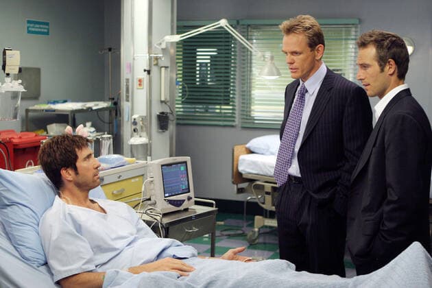 BIG SHOTS, Dylan McDermott, Christopher Titus, Michael Vartan, Car Trouble , (Season 1, airing Nov. 1, 2007), 2007-08. photo: Michael Desmond Warner Bros. Courtesy: Everett Collection Warner Bros Courtesy Everett Collection !ACHTUNG AUFNAHMEDATUM GESCHÃ„TZT! PUBLICATIONXNOTxINxCANxCHNxFRAxITAxJPNxNORxPOLxRUSxESPxUKxUSA Copyright: xWarnerxBros CourtesyxEverettxCollectionx TCDBISH EC039
