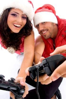 brother and sister playing video game brother and sister playing video game on an isolated white background  Copyright: ximagerymajesticx 661739