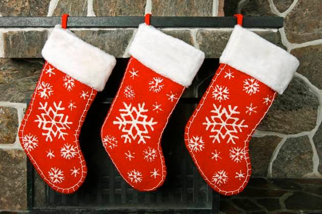Christmas stockings Christmas stockings on a fireplace mantel  Copyright: xklikkx 669364